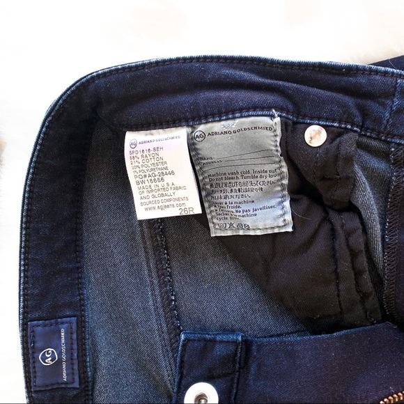 AG Adriano Goldsmith the Harper jeans Essential Straight Dark Blue Wash Sz 26R - Picture 8 of 12